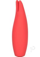 Red Hot Flare Usb Rechargeable Silicone Massager Waterproof Red