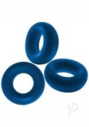 Oxballs Fat Willy Jumbo Cock Ring (3 Pack) - Space Blue