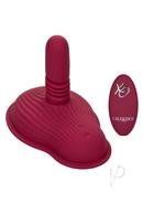 Dual Rider Rechargeable Silicone Remote Control Thrust And Grind Massager - Red